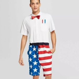 Mad Engine Mens One Piece Loungewear Patriotic